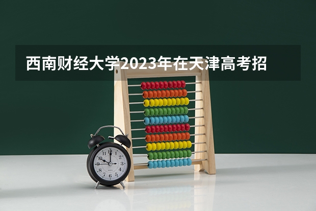西南财经大学2023年在天津高考招生多少人