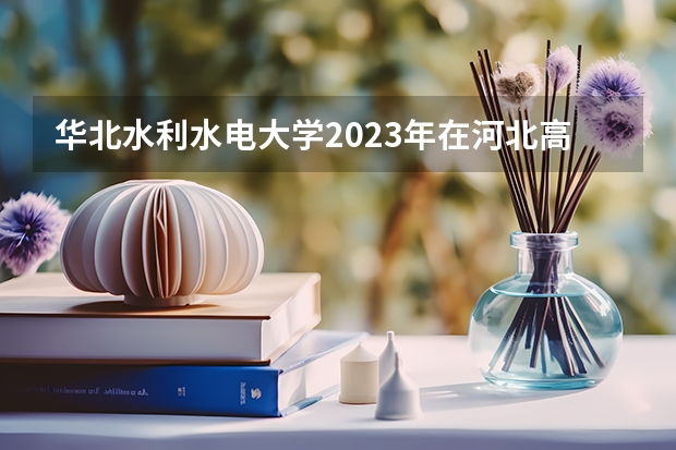 华北水利水电大学2023年在河北高考招生多少人