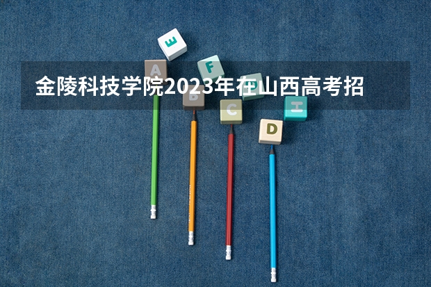 金陵科技学院2023年在山西高考招生多少人