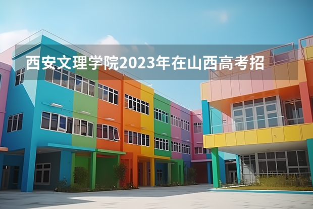 西安文理学院2023年在山西高考招生多少人