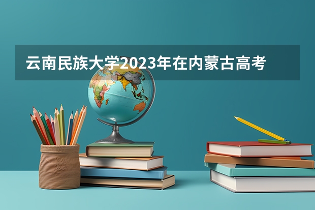 云南民族大学2023年在内蒙古高考招生多少人