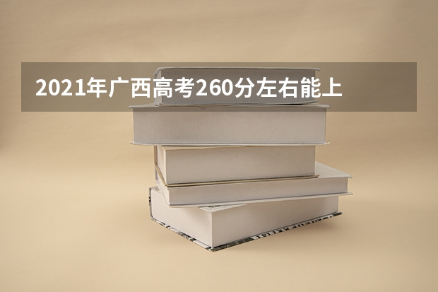 2021年广西高考260分左右能上什么样的大学