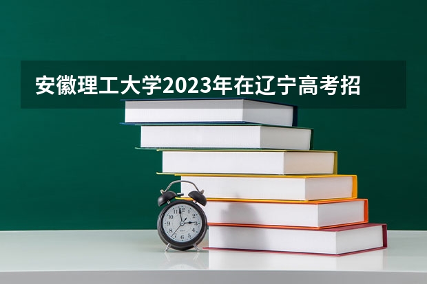 安徽理工大学2023年在辽宁高考招生多少人