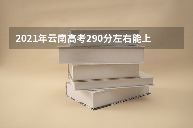 2021年云南高考290分左右能上什么样的大学