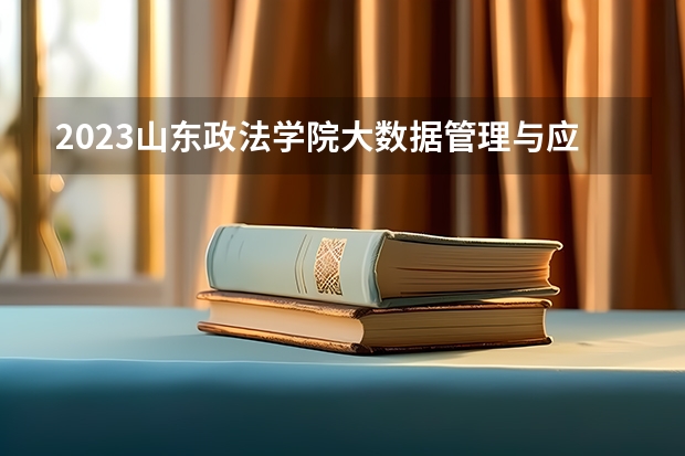 2023山东政法学院大数据管理与应用专业分数线是多少 山东政法学院大数据管理与应用专业历年分数线总汇