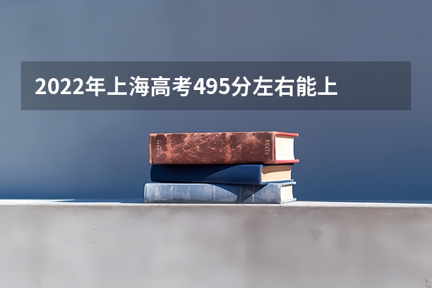 2022年上海高考495分左右能上什么样的大学