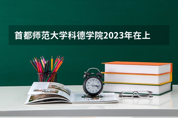 首都师范大学科德学院2023年在上海高考招生多少人