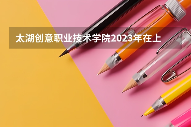 太湖创意职业技术学院2023年在上海高考招生多少人