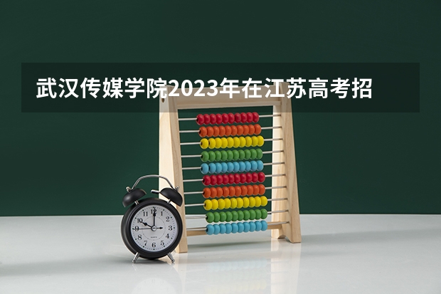 武汉传媒学院2023年在江苏高考招生多少人