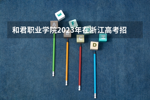 和君职业学院2023年在浙江高考招生多少人