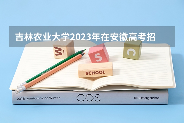 吉林农业大学2023年在安徽高考招生多少人