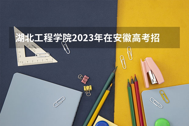 湖北工程学院2023年在安徽高考招生多少人