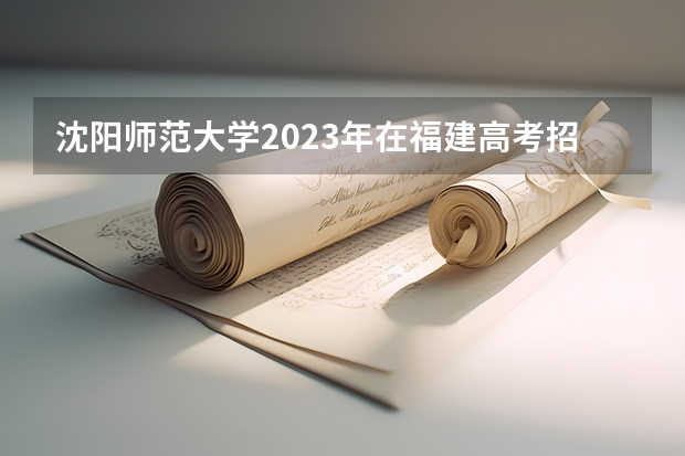 沈阳师范大学2023年在福建高考招生多少人