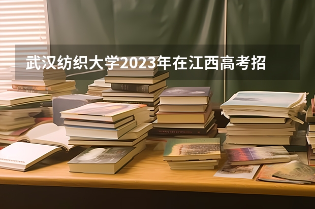 武汉纺织大学2023年在江西高考招生多少人