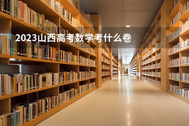 2023山西高考数学考什么卷