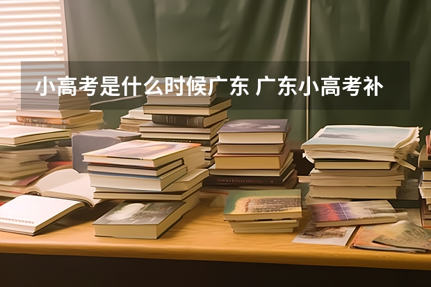 小高考是什么时候广东 广东小高考补录时间