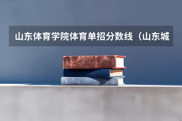 山东体育学院体育单招分数线（山东城市建设学院单招分数线）