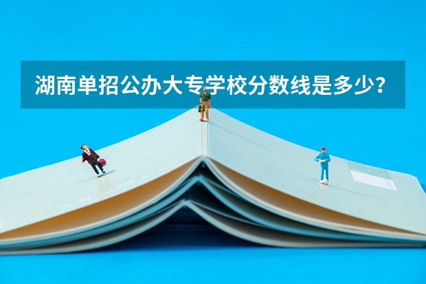 湖南单招公办大专学校分数线是多少？