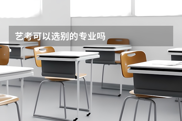 艺考可以选别的专业吗