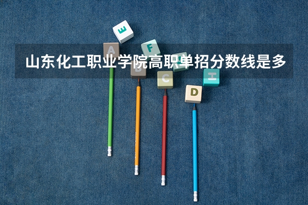 山东化工职业学院高职单招分数线是多少？