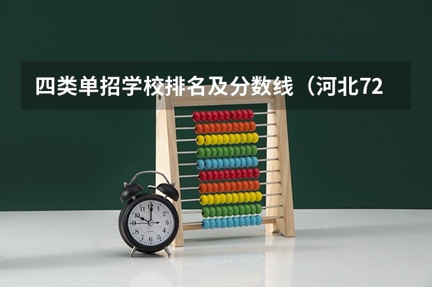 四类单招学校排名及分数线（河北72所单招学校排名）