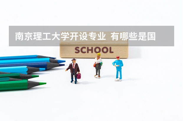 南京理工大学开设专业  有哪些是国家特色专业