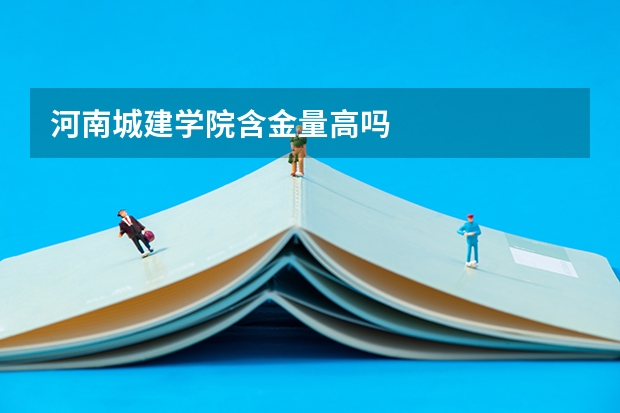 河南城建学院含金量高吗