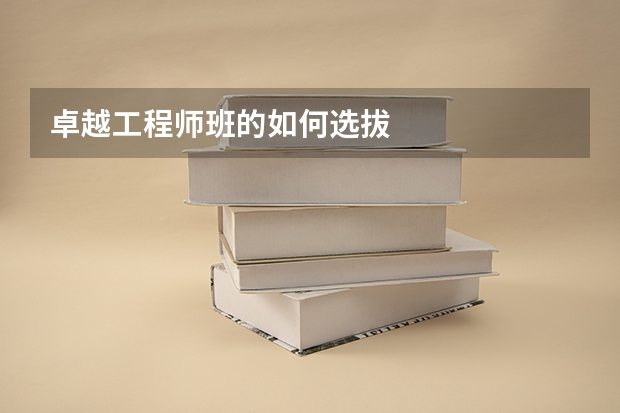 卓越工程师班的如何选拔