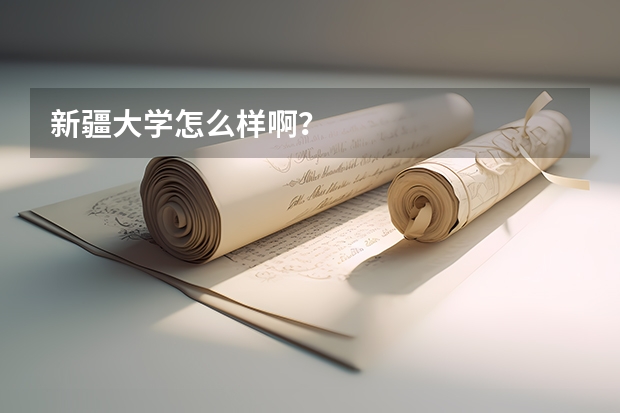 新疆大学怎么样啊？