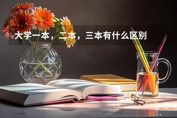大学一本，二本，三本有什么区别