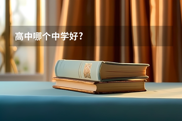 高中哪个中学好?