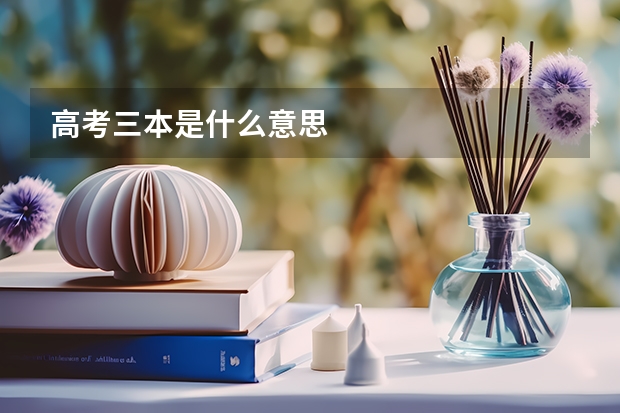 高考三本是什么意思