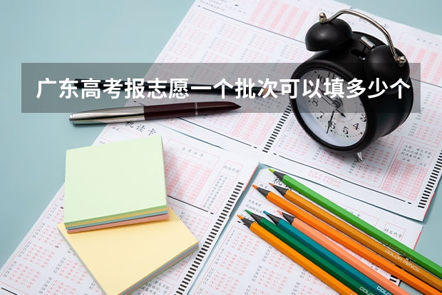 广东高考报志愿一个批次可以填多少个志愿