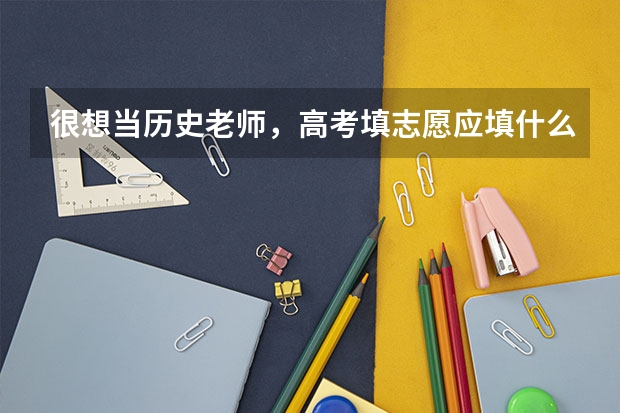 很想当历史老师，高考填志愿应填什么专业？