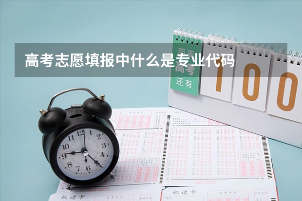 高考志愿填报中什么是专业代码