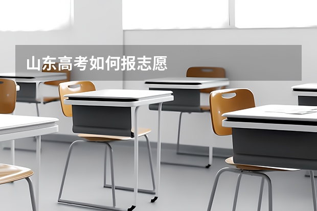 山东高考如何报志愿