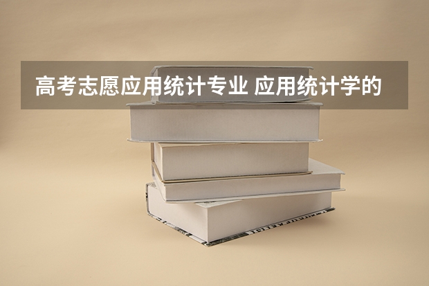 高考志愿应用统计专业 应用统计学的方向