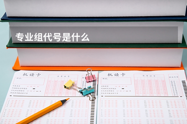 专业组代号是什么