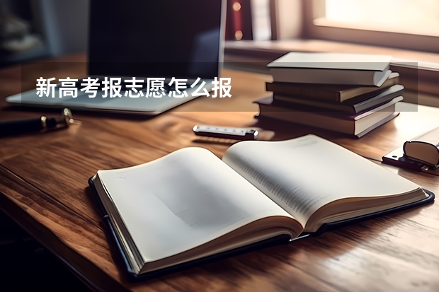 新高考报志愿怎么报