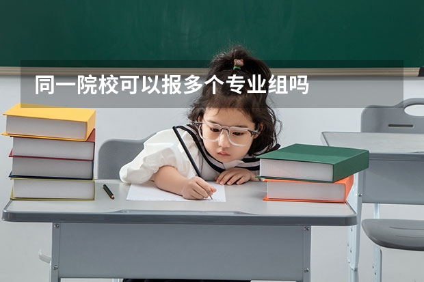 同一院校可以报多个专业组吗