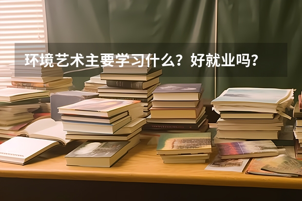 环境艺术主要学习什么？好就业吗？