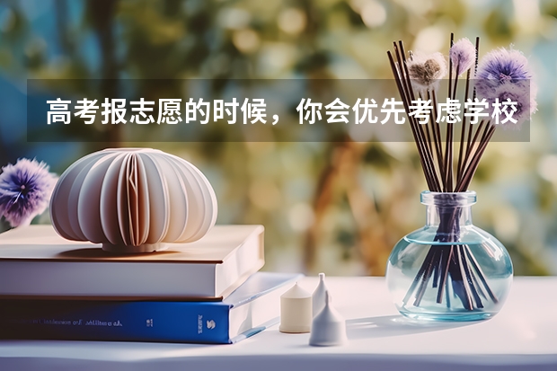 高考报志愿的时候，你会优先考虑学校还是专业？（填志愿是专业优先还是学校优先）