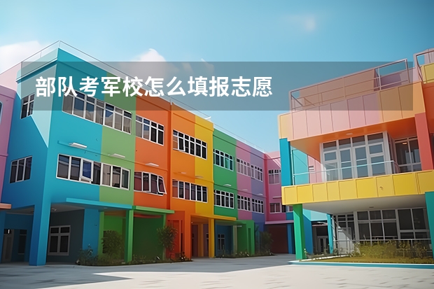 部队考军校怎么填报志愿