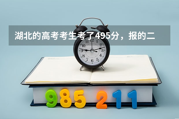 湖北的高考考生考了495分,报的二本二被退档了,现在填报征集志愿,该怎么填最保险???急!!!