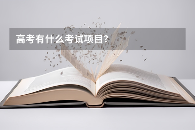 高考有什么考试项目?