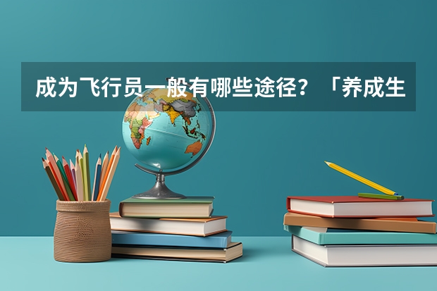 成为飞行员一般有哪些途径？「养成生」、「大改驾」「大毕改」这些都是什么意思？