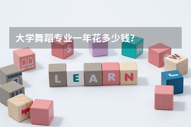 大学舞蹈专业一年花多少钱？