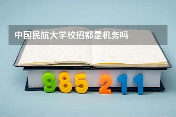 中国民航大学校招都是机务吗