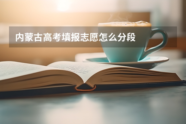 内蒙古高考填报志愿怎么分段