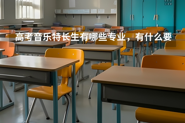高考音乐特长生有哪些专业，有什么要求
